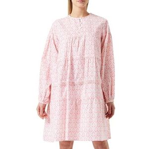 nascita Dames midi-jurk met allover-print 19327424-NA03, neon roze, S, Midi-jurk met allover-print, S
