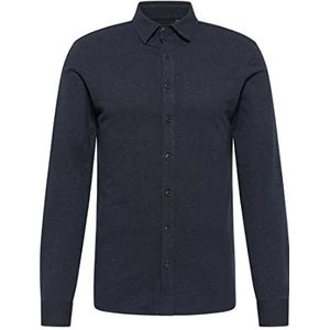 acalmar heren overhemd, marineblauw, gemêleerd, XL
