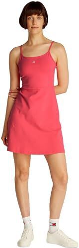 Tommy Jeans - Tjw Essential Strap Flare Dress - Rood - Jurk