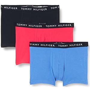 Tommy Hilfiger heren Onderbroeken 3p Kofferbak, Des Sky/Irs Blauw/Pnk Splend, S