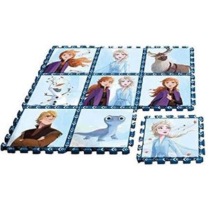 Disney Vloerpuzzel Frozen Ii Junior 90 Cm Foam Blauw 9-delig