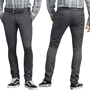 Dickies Skinny straight fit werkbroek voor heren, Houtskool V1, 28W / 32L