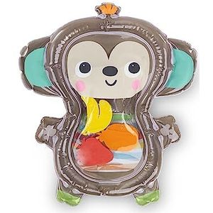 Bright Starts, Hungry Monkey Waterspeelmat met buik, opblaasbaar sensorisch speelgoed, 0-6 maanden
