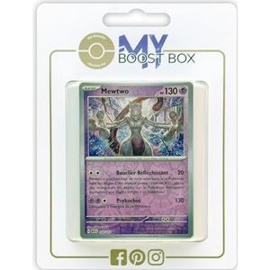 Mewtwo 150/165 Holo or Reverse (aleatory) - Myboost X Écarlate et Violet 3.5-151 Doos met 10 Franse Pokemon kaarten