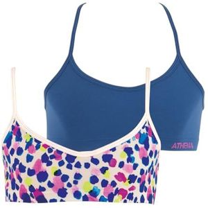 Athena Modieuze beha voor meisjes, Print/blauw, 10 Jaar