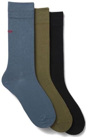 HUGO Sokken  saffier / olijfgroen / zwart