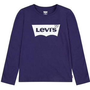 Levi's Lvg L/S Batwing Tee T-shirt voor babymeisjes, Druif Levis, 4-5 jaar