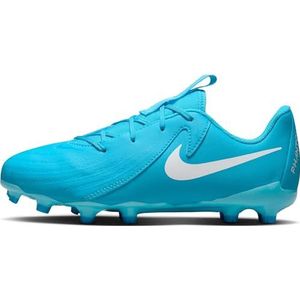 NIKE Phantom Gx Ii Academy Fg/Mg voetbalschoen voor kinderen, uniseks, Blauw Fury Wit, 38.5 EU