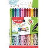 Maped Graph'Peps Fineliner Pens- Medium Tip