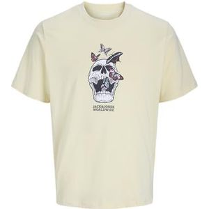 Jorskull Coast Tee Ss Crew Neck Pls, Double Cream, 3XL