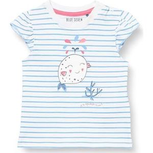 blue seven Meisjes-T-shirt voor baby's, Hl blauw gestreept origineel, 6-9 Maanden
