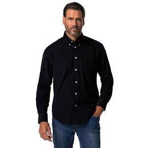 JP 1880, heren, grote maten, hemd, BD, MF, cord, 1/1, zwart, L