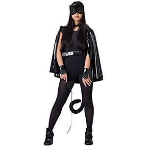 Dress Up America Black Cat Costume Set voor tieners en volwassenen - Vrouwen Cat Dress Up - Inclusief een Cape, Mask, en Meer