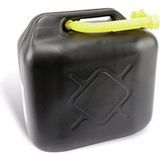 Dunlop Jerrycan 20 Liter - Benzine en Water - UN-Gecertificeerd voor Gevaarlijke Vloeistoffen - Incl. Trechter/Benzineslang - Zwart/Geel