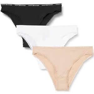 TOMMY HILFIGER Dames 3 PACK KANT BRAZILIAN UW0UW05933, Oranje, S, Oranje (Misty Blush/Wit/Zwart), S