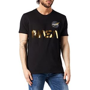 Alpha Industries NASA Reflecterend T-shirt voor heren Black/Gold