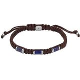 Fossil Armband voor mannen Alles opgestapeld, Sodaliet Station armband, lengte: 250mm, breedte: 8mm, JF04470040