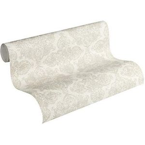 A.S. Création Vliesbehang Boho Love behang in etnische look 10,05 m x 0,53 m metallic beige grijs Made in Germany 364632 36463-2