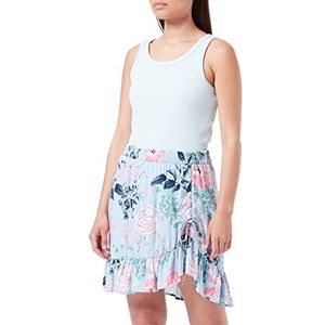 ONLY Onlnova Life Ciara AOP Ptm Rok voor dames, Cashmere Blauw/Aop:303 Coastal Flowers, XS