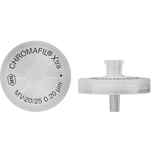 Macherey & Nagel ML-10761 CHROMAFIL Xtra gelabeld spuitopzetfilter, MV-20/25, 0,2 µm poriënbreedte, 22 mm diameter, 400 stuks