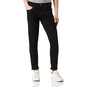Pepe Jeans Finsbury Jeans voor heren, Zwart (Denim-xe5), 28W / 34L
