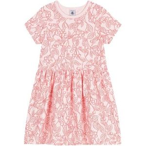 Petit Bateau Jurk met korte mouwen voor meisjes, Bloem/Spi, 10 jaar