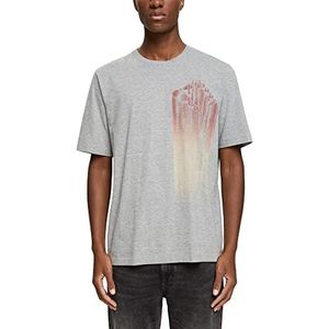 edc by ESPRIT Jersey T-shirt met print, LENZING ECOVERO ™, 039/Medium Grey 5, M