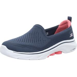 Skechers Dames Go Walk 7 Vina Sneaker, marineblauw, 38 EU