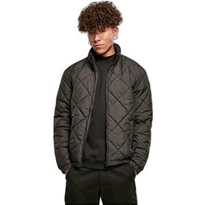 Urban Classics Heren Diamond Quilted Short Jacket Jacket Jacket, zwart, S