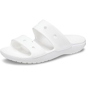 Crocs Unisex Classic Sandaal, Wit, 42/43 EU