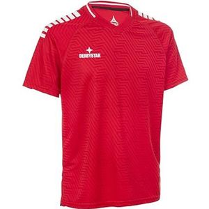 Derbystar Unisex Jeugd Primo Shirt V24, rood wit, 140