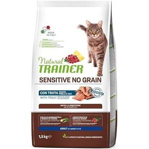Trainer Sensitive No Grain Voer voor volwassen forel kat, 1,5 kg
