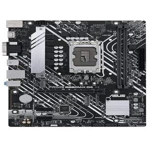 Asus PRIME B660M-K D4 - Intel B660 (LGA 1700) mATX moederbord met PCIe 4.0, twee M.2-slots, DDR4, HDMI®, D-Sub, Realtek 1 Gb Ethernet, USB 3.2 Gen 1 aan de voorkant, ASUS Lighting Control - Zwart