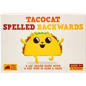 Tacocat Spelled Backwards by Exploding Kittens - Card Games for Adults Teens & Kids - Fun Family Games