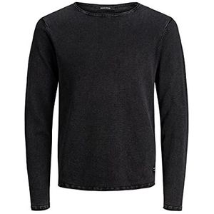 JACK & JONES Gebreide trui voor heren, ronde hals, caviar, XL