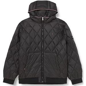 Tommy Hilfiger Heren Bt-Mix Quilt Rcl Hooded Jacket-B Geweven, Zwart, XXL