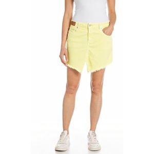 Replay Mini-jeansrok voor dames, 511 Citroencrème, 23W