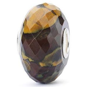 Trollbeads Dames Bead Calzit 925 Zilver Kristal Bruin - TSTBE-20024