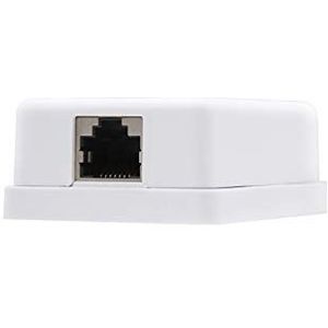 Nanocable 10.21.1501 - RJ45 oppervlakterozet met 1 Cat.6 UTP aansluitbus, wit