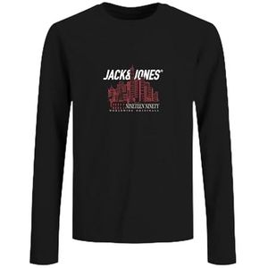 JACK & JONES Junior Joryork Tee Ls Crew Neck FST Jnr, zwart, 128
