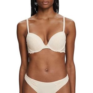 ESPRIT Dames Big Flower Lace RCS CLAS. Push Push-up-beha, zand, 70C