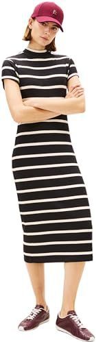 TOMMY HILFIGER Jurk  zwart / wit