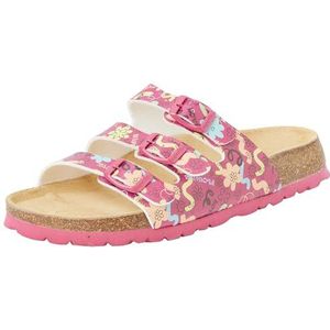 Superfit Pantoffels met voetbed voor meisjes, Roze meerkleurig 5610, 35 EU Weit