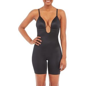 Spanx SYF Plunge Bodysuit voor dames, Zwart (Zeer Zwart Zeer Zwart), S
