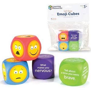 Learning Resources Zacht Schuim Emoji Kubussen 4-Stuk Set
