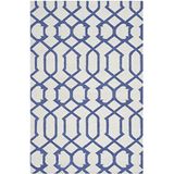 Safavieh Dhurrie tapijt, DHU753, vlak geweven woll modern 90 x 150 cm ivoor/lila