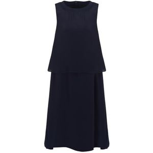 Armani Exchange Women's Light, Balza, Zip on Back, Round Neck Cocktail Dress, Blauw, 12, blueberry, XXL