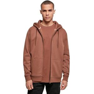 Build Your Brand - Heavy Sweatshirt - Met Rits - Neutraal - Geborstelde Fleece