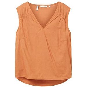 TOM TAILOR Dames 1036702 blouse, 31650 terracotta bruin, 34, 31650, terracotta bruin