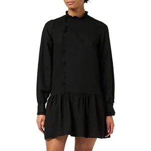 TRENDYOL Dames Mini A-line Regular Dress Jurk, zwart, 36